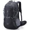 imageG4Free 45L Hiking Travel Backpack Waterproof with Rain Cover Outdoor Camping Daypack for Men Women BlackBlack