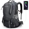imageG4Free 50L Hiking Backpack Waterproof Daypack Outdoor Camping Climbing Backpack with Rain Cover for Men WomenDark Grey