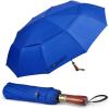 imageG4Free 54 Inch Large Compact Windproof Golf Umbrella for Rain Oversized Auto Open Close Folding Travel 10 Ribs Vented Double Canopy Umbrella for Women MenSapphire