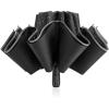 imageG4Free 54 Inch Large Double Layer Inverted Umbrella 12 Ribs Compact Windproof Automatic Folding Reverse Umbrella with Reflective Strip for rainBlack