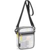 imageG4Free Clear Bag Stadium Approved Clear Sling Mesh Bag for Women Men Crossbody for Concerts Sports Events FestivalsBlack