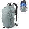 imageG4Free Hiking Backpack with Thickened Back Panel Packable 25L Lightweight Foldable Travel Daypack for Men WomenBlackGrey