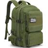imageG4Free Large Military Tactical Backpack for Men 3 Day Pack Molle Backpack Army Rucksack for Hiking Camping Travel BlackGreen