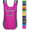 imageG4Free Lightweight Packable Hiking Backpack for Men Women Small Hiking Daypacks Foldable Shoulder Pack Casual Outdoor Bag 11LRose