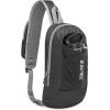 imageG4Free Sling Bag RFID Blocking Lightweight Crossbody Backpack Chest Shoulder Bag for Travel Sports RunningBlack