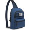 imageG4Free Tactical Sling Bag Backpack EDC Concealed Carry Bag Small Crossbody Shoulder Chest PackDark Blue