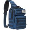 imageG4Free Tactical Sling Bag Backpack Military Rover Shoulder Sling Pack Molle EDC Small Crossbody Chest PackDark Blue