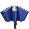 imageG4Free UPF 50 UV Protection 54 Inch Large Reverse Travel Umbrella 10 Ribs Windproof Compact Sun Blocking Inverted Car Umbrellas Automatic Open Close BlackSilverUVBlueSilver