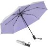 imageG4Free UPF 50 UV Protection Large Travel Umbrella 4246 Inch Auto Open Close Windproof Sun Blocking UmbrellaLight PurpleSilver