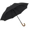 imageG4Free Wooden J Handle Umbrella 54 Inch Large Auto Open Classic Windproof Rain Stick Umbrellas for Men WomenBlack