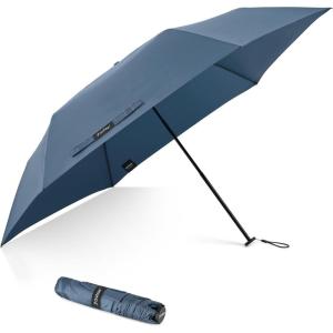 imageG4Free 43 Inch Mini Travel Umbrella Compact Ultralight UPF 50 UV Protection Carbon Fiber Super Slim Small Umbrella Weighs Only 4 ozUltraLight Navy Blue