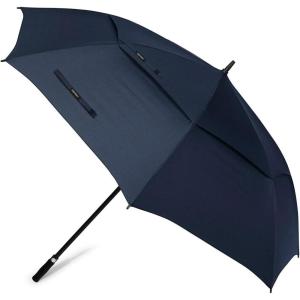 imageG4Free 72 Inch Huge Large Oversize Golf Umbrella Automatic Open Double Canopy Vented Windproof Stick Umbrella 6 Ft Heavy Duty For Outdoor Doorman FamilyBlackNavy Blue