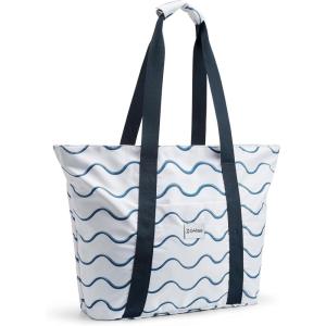imageG4Free Beach Bag Waterproof Beach Bags for Women Personalized Strap Tote Bag for Women Birthday GiftsWave Stripe