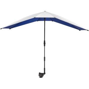 imageG4Free Double Chair Umbrella for 2 People with Adjustable Clamp Sun Umbrella for Beach Chair Reclining LoungeBlue