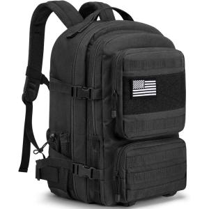 imageG4Free Large Military Tactical Backpack for Men 3 Day Pack Molle Backpack Army Rucksack for Hiking Camping Travel BlackBlack