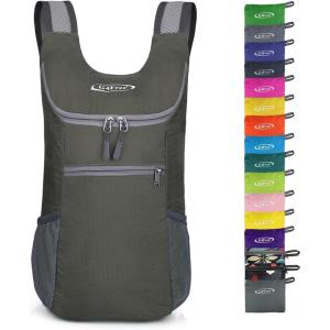 imageG4Free Lightweight Packable Hiking Backpack for Men Women Small Hiking Daypacks Foldable Shoulder Pack Casual Outdoor Bag 11LDark Green 2