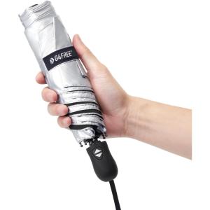 imageG4Free Mini Ultralight Umbrella UPF 50 UV Protection Compact Lightweight Travel Umbrella Super Slim Small Portable Automatic Open and Close40 InchUV SilverBlack