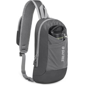 imageG4Free Sling Bag RFID Blocking Lightweight Crossbody Backpack Chest Shoulder Bag for Travel Sports RunningDark Grey