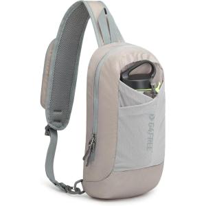imageG4Free Sling Bag RFID Blocking Lightweight Crossbody Backpack Chest Shoulder Bag for Travel Sports RunningGrey