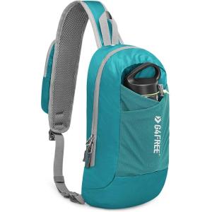 imageG4Free Sling Bag RFID Blocking Lightweight Crossbody Backpack Chest Shoulder Bag for Travel Sports RunningPeacock Blue