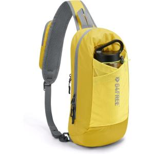 imageG4Free Sling Bag RFID Blocking Lightweight Crossbody Backpack Chest Shoulder Bag for Travel Sports RunningYellow