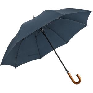 imageG4Free Wooden J Handle Umbrella 54 Inch Large Auto Open Classic Windproof Rain Stick Umbrellas for Men WomenBlue