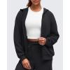 imageG4Free Smoofit Modal Soft Womens Full Zip Hoodies Loose Fit Casual Jackets with PocketsBlack