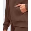 imageG4Free Smoofit Modal Soft Womens Full Zip Hoodies Loose Fit Casual Jackets with PocketsDark Coffee