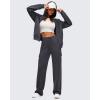 imageG4Free Smoofit Modal Soft Womens Full Zip Hoodies Loose Fit Casual Jackets with PocketsDark Gray