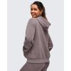 imageG4Free Smoofit Modal Soft Womens Full Zip Hoodies Loose Fit Casual Jackets with PocketsTaupe