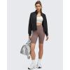 imageG4Free Smoofit Modal Soft Womens Zip Up Jackets Mock Neck Casual Sweatshirts Athletic Workout Tops with PocketsBlack
