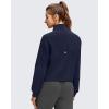 imageG4Free Smoofit Modal Soft Womens Zip Up Jackets Mock Neck Casual Sweatshirts Athletic Workout Tops with PocketsDark Blue