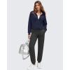 imageG4Free Smoofit Modal Soft Womens Zip Up Jackets Mock Neck Casual Sweatshirts Athletic Workout Tops with PocketsDark Blue