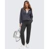 imageG4Free Smoofit Modal Soft Womens Zip Up Jackets Mock Neck Casual Sweatshirts Athletic Workout Tops with PocketsDark Grey