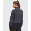 imageG4Free Smoofit Modal Soft Womens Zip Up Jackets Mock Neck Casual Sweatshirts Athletic Workout Tops with PocketsDark Grey