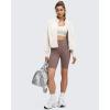 imageG4Free Smoofit Modal Soft Womens Zip Up Jackets Mock Neck Casual Sweatshirts Athletic Workout Tops with PocketsIvory