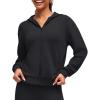 imageG4Free Smoofit Modal Soft Womens Full Zip Hoodies Loose Fit Casual Jackets with PocketsBlack