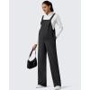 imageG4Free ShiftReady Maternity Jumpsuit Adjustable Strap Overalls Pregnancy Wide Leg Pants with PocketsBlack