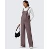 imageG4Free ShiftReady Maternity Jumpsuit Adjustable Strap Overalls Pregnancy Wide Leg Pants with PocketsTaupe