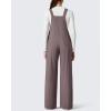 imageG4Free ShiftReady Maternity Jumpsuit Adjustable Strap Overalls Pregnancy Wide Leg Pants with PocketsTaupe