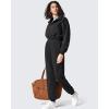 imageG4Free Flurrylux Cotton Fleece Lined Joggers Women Elastic Waist Sweatpants with Pockets Casual Lounge PantsBlack