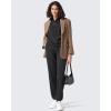 imageG4Free Flurrylux Cotton Fleece Lined Joggers Women Elastic Waist Sweatpants with Pockets Casual Lounge PantsBlack