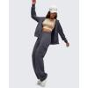 imageG4Free Smoofit Modal Soft Wide Leg Cargo Sweatpants for Women Drawstring Casual Pants with PocketsDark Gray