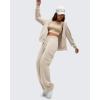 imageG4Free Smoofit Modal Soft Wide Leg Cargo Sweatpants for Women Drawstring Casual Pants with PocketsLight Khaki