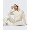 imageG4Free Smoofit Modal Soft Womens Fleece Hoodies Long Sleeve Pullover Casual Sweatshirts with PocketsWarm Beige