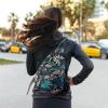 imageG4Free RFID Sling Bag Crossbody Backpack Casual Chest Shoulder Daypack Gym Bag for Hiking Travel 7LBlue LeafMaple Leaf Blue