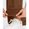 imageG4Free Womens Fleece Lined Straight Leg Pants Winter Thermal Work Trousers with PocketsDark Coffee