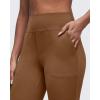 imageG4Free BareFeel Flare Yoga Pants Women High Waisted Bootcut Leggings with Pockets Dress Work Pant PetiteRegularTallDark Coffee