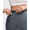 imageG4Free EverGoing Fleece Lined Maternity Wide Leg Pants Over The Belly Pregnancy Trousers with PocketsDark Gray
