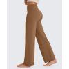 imageG4Free BareFeel No Front Seam Straight Leggings for Women High Waisted Wide Leg Yoga Pants 29quot31quot33quotDark Coffee